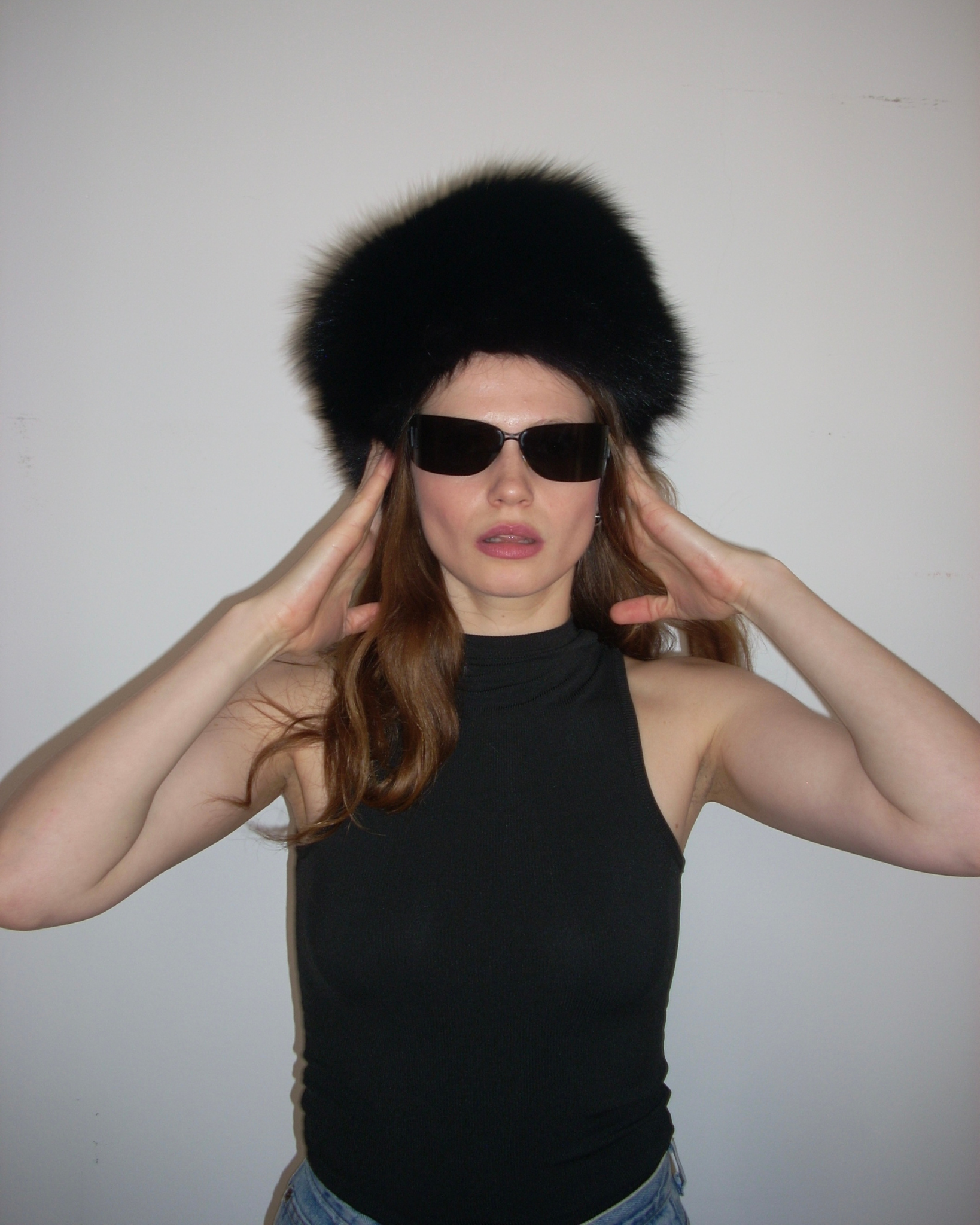 Black Fur Hat The Bunnies Store