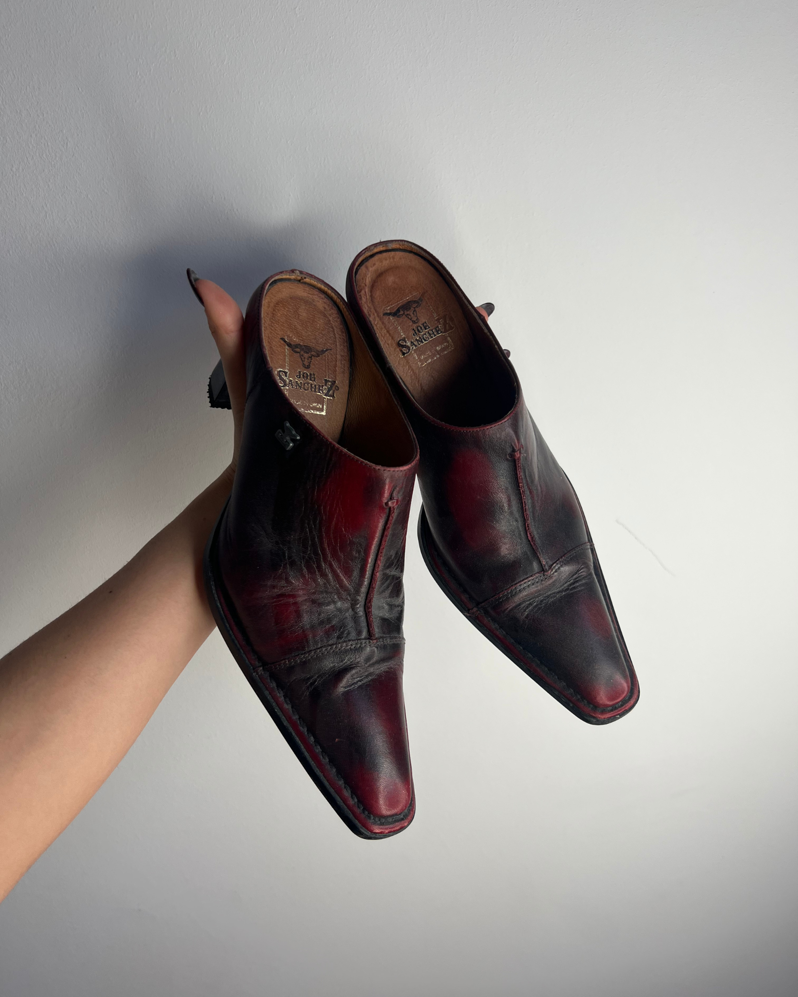 Vintage Leather Mules by Joe Sánchez – Size 39 – The Bunnies Store