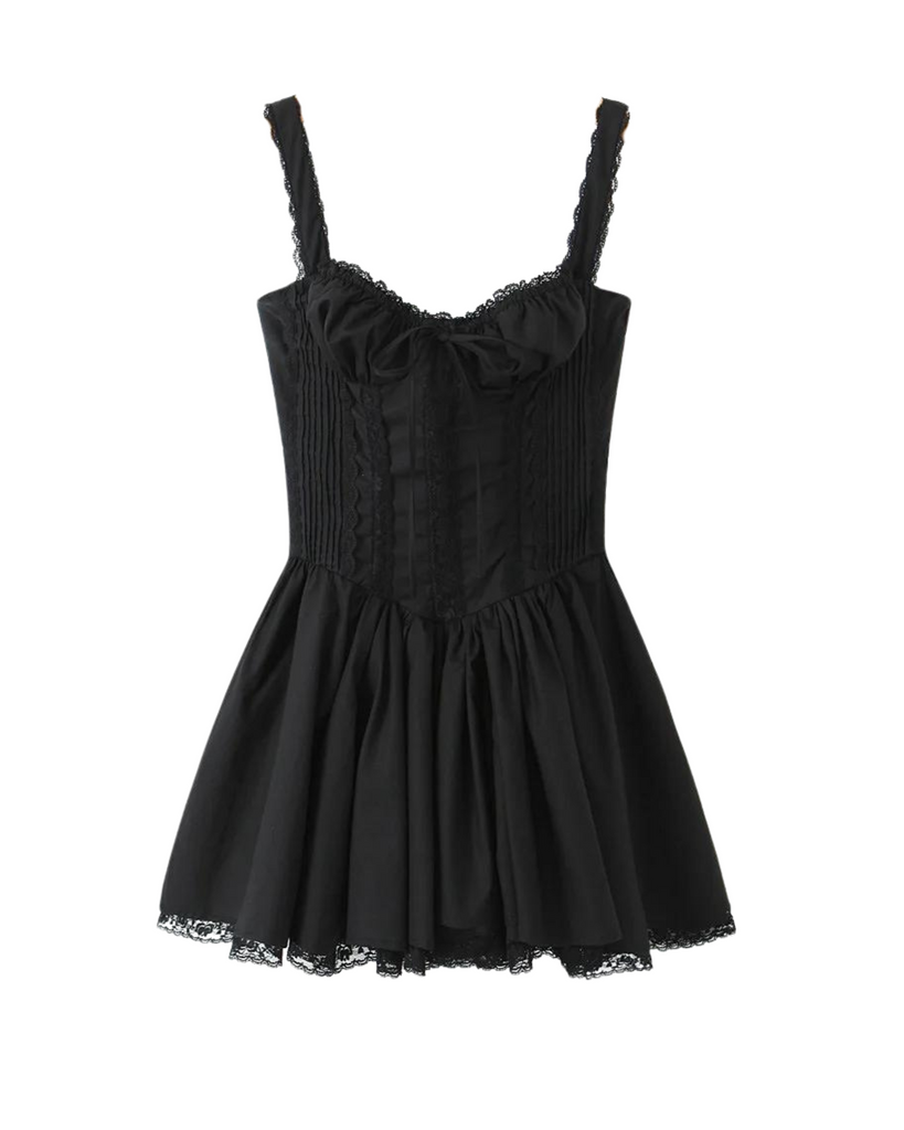 ANNA Black Corset Dress The Bunnies Store ANNA Black Corset Dress The Bunnies Store
