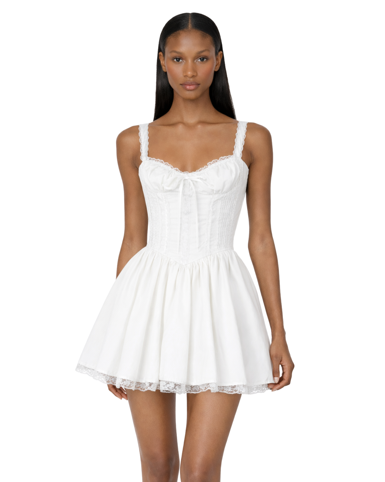 ANNA White Corset Dress The Bunnies Store ANNA White Corset Dress The Bunnies Store