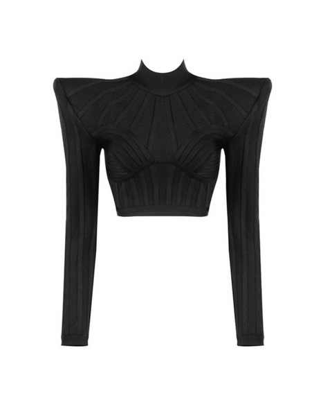 024 Exagerated Shoulders Top – The Bunnies Store