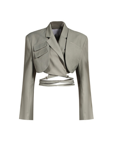 BADEE★韓国★人気★Cropped String Blazer 2色 009 Cropped Blazer – The Bunnies Store
